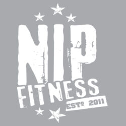 Nip Fitness w/ Skull - Unisex Sponge Fleece Raglan Sweatshirt Design
